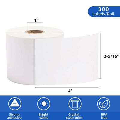 Direct Thermal Shipping Label Stickers Waterproof for Barcode Waybill Stickers