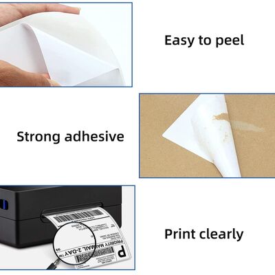75gsm Direct Thermal Label Permanent Adhesive for Waterproof Shipping