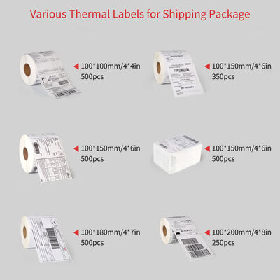 Strong Adhesive Shipping Label Stickers Waterproof for Direct Thermal Printing