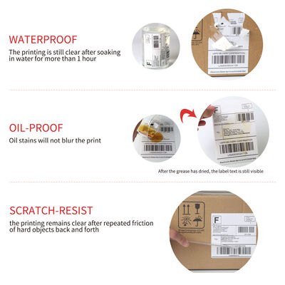 4x6 Self Adhesive Direct Thermal Shipping Label Roll for Shipping Address
