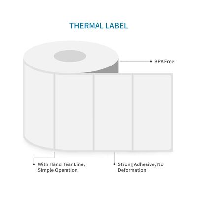 100x150mm Thermal Shipping Label Stickers 75gsm Waterproof for Crisp Printing