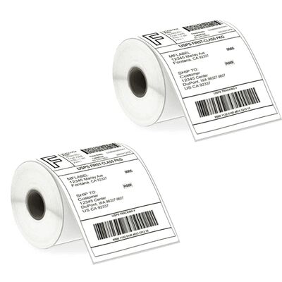 Direct Thermal Shipping Labels In Custom Sizes 100x150mm Oil Proof