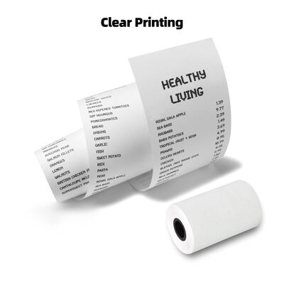POS Thermal Cash Register Paper Roll White 50g-70g GSM 57x50mm