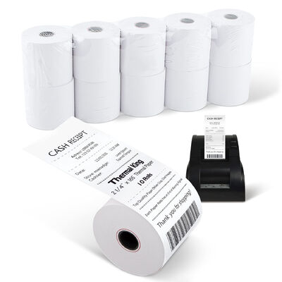 Pos Cash Register Thermal Printer Paper Rolls Recyclable 57x40mm
