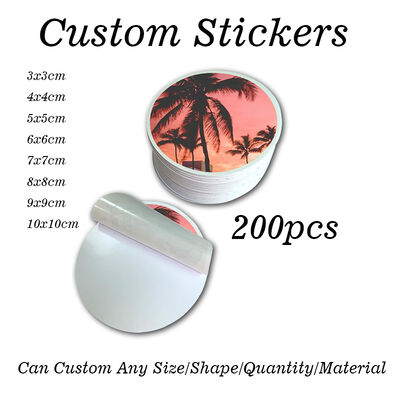 Custom Logo Thank You Label Tear Resistant Waterproof for Brand Packaging