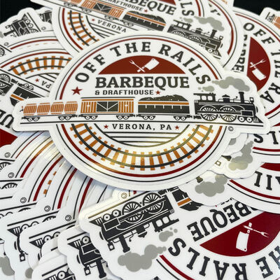 Waterproof Die Cut Stickers Matte Surface Custom Shape Professional