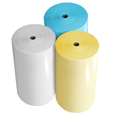 Digital Printing Silicon Glassine Release Paper Blue / Yellow / White for Stickers