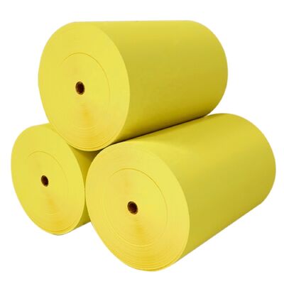 Glassine Silicone Release Paper Jumbo Roll White / Yellow / Blue Colors Coated