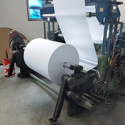 Glassine Silicone Release Paper Jumbo Roll White / Yellow / Blue Colors Coated