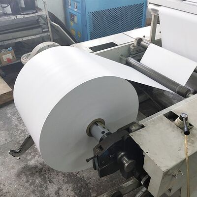 Glassine Silicone Release Paper Jumbo Roll White / Yellow / Blue Colors Coated