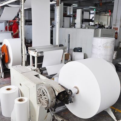 Glassine Silicone Release Paper Jumbo Roll White / Yellow / Blue Colors Coated