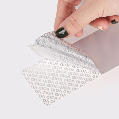Embossing Tamper Evident Labels Anti Counterfeit Labels Digital Printed