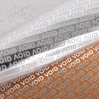 Embossing Tamper Evident Labels Anti Counterfeit Labels Digital Printed