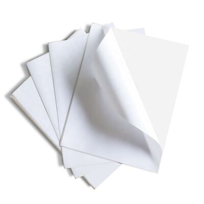 Custom Color Self Adhesive Stickers A4 8.5x11" 4up 45up Barcode for Shipping