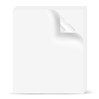 Glossy White A4 Label Stickers Vinyl Sticker Paper Oilproof UV Proof
