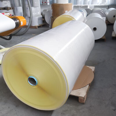 Self Adhesive Silicone Release Paper Glassine Jumbo Roll in White/Yellow/Blue
