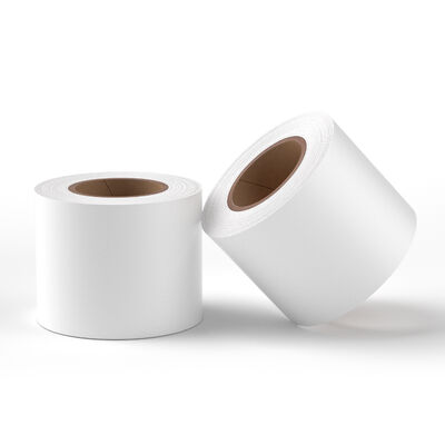 80mm Top Coated Direct Thermal Label Sticker 25.4mm 40mm Core for Supermarket