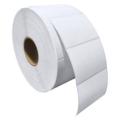 Pressure Sensitive Glassine Thermal Label Roll / Fanfold White / Yellow / Blue