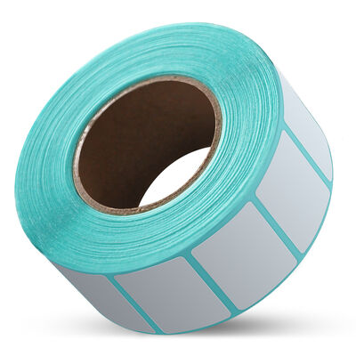 Pressure Sensitive Glassine Thermal Label Roll / Fanfold White / Yellow / Blue