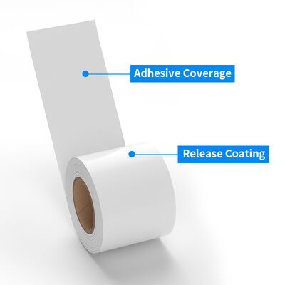 Supermarket White Self Adhesive Label Sticker 40mm Direct Thermal Label Adhesive