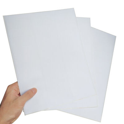 Waterproof A4 Label Stickers Custom 100 Sheets / Box in White Yellow Blue