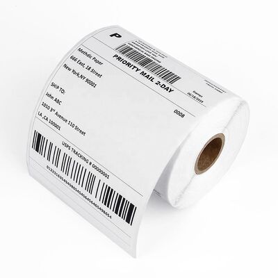 Direct Thermal Shipping Label Stickers 50g-70g GSM 18mm Core Diameter