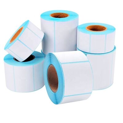 Custom Adhesive Barcode Label Paper Roll for Thermal Label Printers