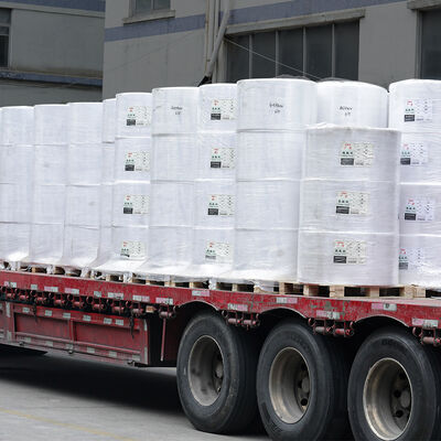 Thermal Transfer Jumbo Label Paper Roll Semi Gloss Art Paper Self Adhesive 80gsm