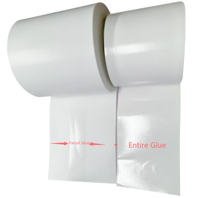 Polyethylene Sticker PE Label Paper Roll Jumbo White Clear Self Adhesive