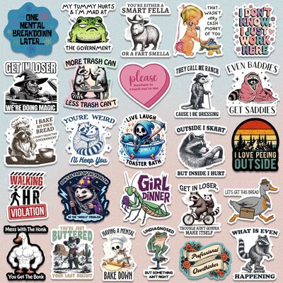 Custom Die Cut Stickers Outdoor Vinyl Stickers Waterproof UV Proof Adhesive