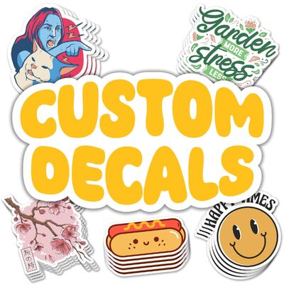 Custom UV Resist Die Cut Vinyl Stickers PVC Labels Waterproof for Branding