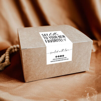 Custom Logo Printing Thank You Sticker for Small Business Promotion Waterproof