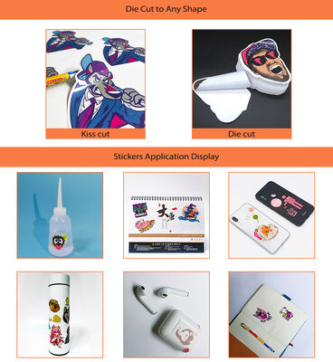 Custom Kids Vinyl Die Cut Stickers Adhesive Waterproof Individual For Promotion