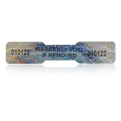 Embossing VOID Security Labels Digital Printing Tamper Proof
