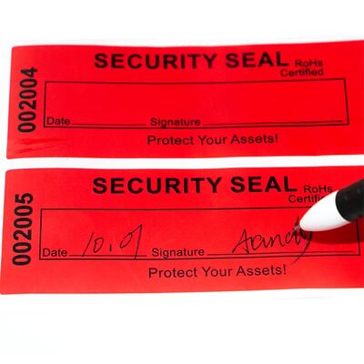 Embossing VOID Security Labels Digital Printing Tamper Proof