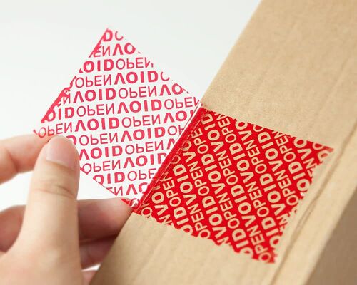 Embossing VOID Security Labels Digital Printing Tamper Proof