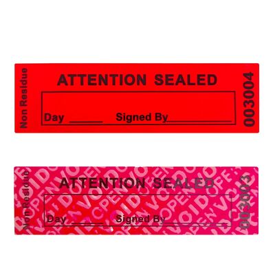 Custom Tamper Evident Label Waterproof Security VOID Seal Labels