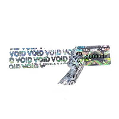 Custom Laser Tamper Evident Security Labels Adhesive Holographic Digital Printed