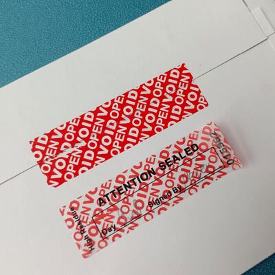 Drop Shipping PET Tamper Evident Label Tape Anti Fake UV Printed