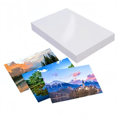 Custom Adhesive Backing Glossy Inkjet Printing Paper Waterproof UV Resistant