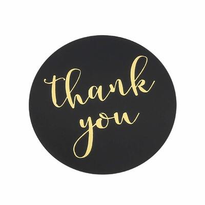 Cartoon Thank You Dessert Cake Baking Paper Seal Stickers 500Pcs for Wedding