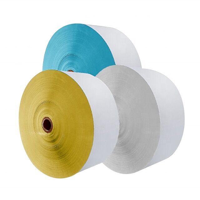 Glassine Silicone Release Paper Jumbo Roll White / Yellow / Blue Colors Coated