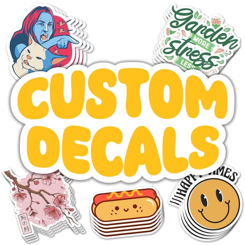 Custom UV Resist Die Cut Vinyl Stickers PVC Labels Waterproof for Branding