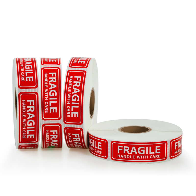 Fragipe Shipping Label Custom Fragile Warning Labels for Bluetooth Shipping Carton Waterproof
